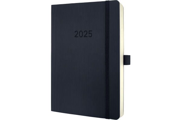 CONCEPTUM Tageskalender 2025 C2520 1T/1S schwarz 21x13.5cm