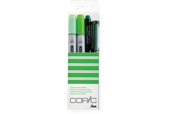 COPIC Marker Ciao 22075644 Doodle pack Green, 4 Stück