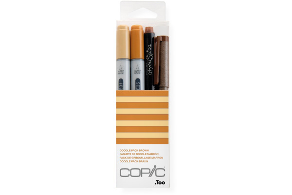 COPIC Marker Ciao 22075647 Doodle pack Brown, 4 Stück