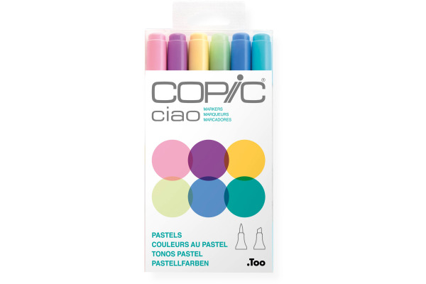COPIC Marker Ciao 22075667 6er Set Pastels