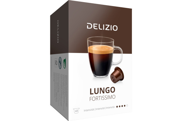 DELIZIO Kaffeekapseln 10170342 Lungo Fortissimo 48 Stk.