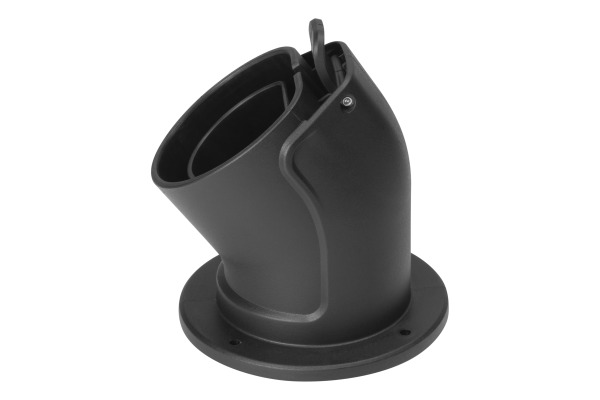 DELTACO e-Charge, holder type 2 EV-5103 connector, angled, Black