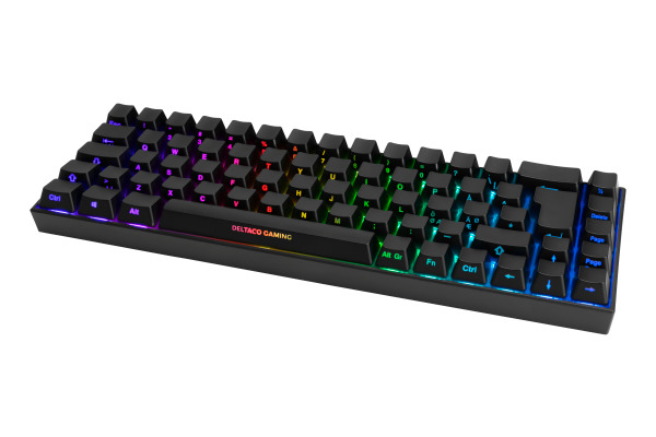 DELTACO Mech RGB TKL Gaming Keyboard GAM100CH Black Wireless, DK440