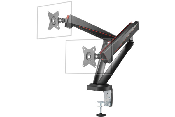 DELTACO Pro Gaming Dual Monitor Arm GAM-102 w Springs