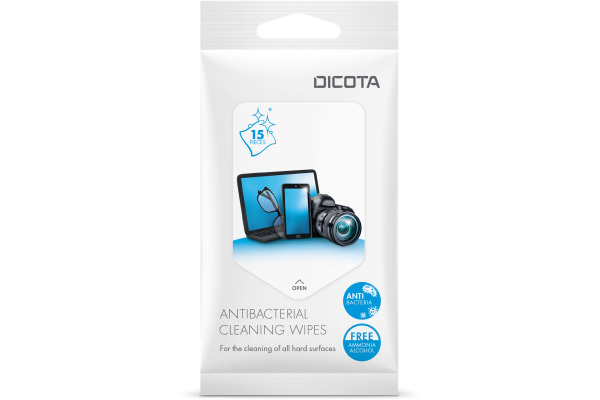 DICOTA Antibacterial Surface D31811 Cleaning Wipes Pack 15 Stück