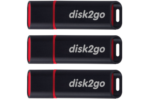 DISK2GO USB-Stick passion 2.0 8GB 30006495 USB 2.0 3 Pack
