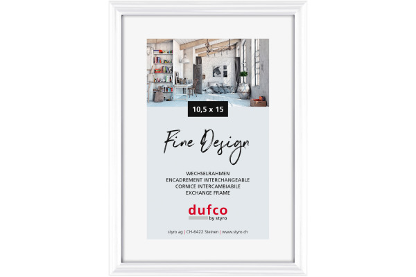 DUFCO Bilderrahmen 10.5x15cm 1400.4003 Fine Design weiss