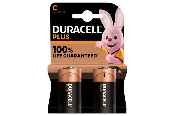 DURACELL Batterie Plus Power MN1400 C, LR14, 1.5V 2 Stück