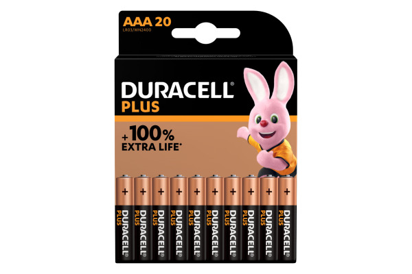 DURACELL Plus Power 4-177178 AAA/LR03 20 Stück