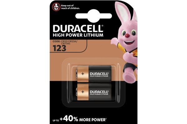 DURACELL Photobatterie Specialty Ultra CR123 B2 DL123A, CR123A, 3V 2 Stück