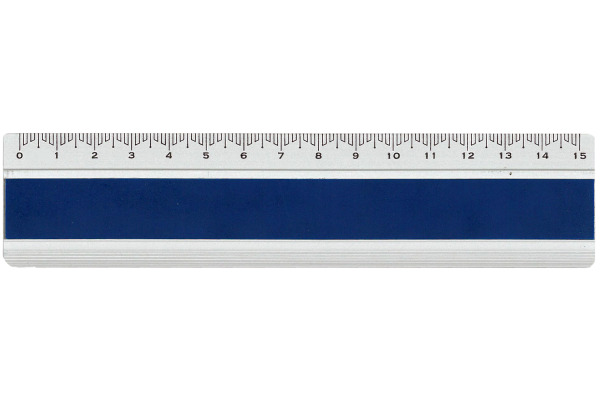DUX Lineal Joy Color 15cm FA-JC/15B Alu, blau