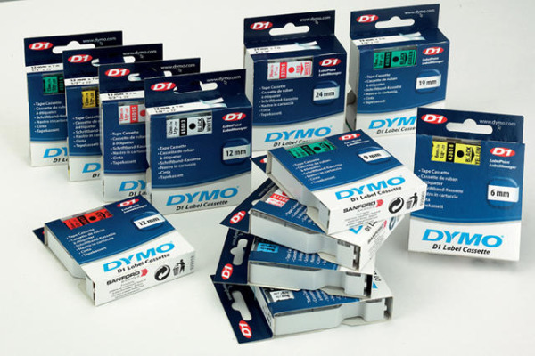 DYMO Schriftband D1 weiss transp. S0720600 12mm 7m