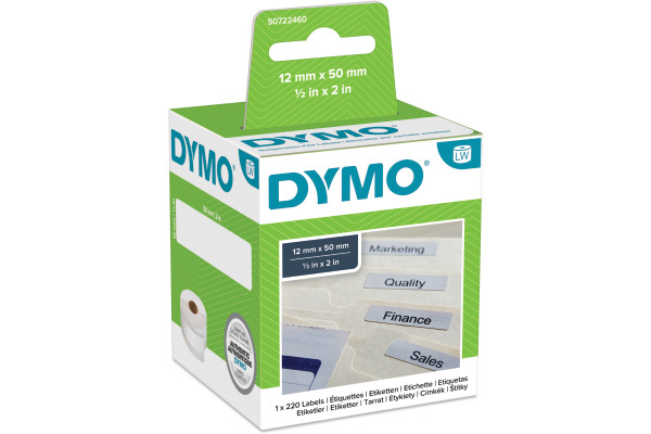 DYMO Etiketten für Hängeablage S0722460 permit50x12mm 220 Stück