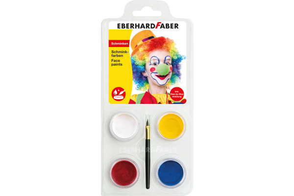 EBERHARD Schminkset Clown 579024 inkl. Pinsel