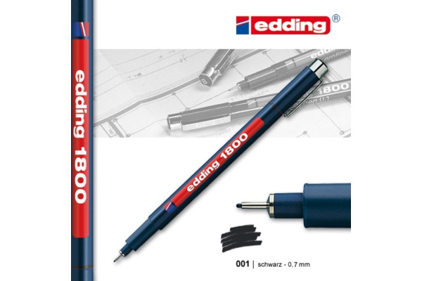 EDDING Profipen 1800 0.70mm 1800-1-07 schwarz