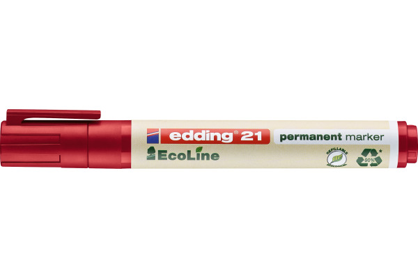 EDDING Permanent Marker 21 1.5-3mm 21-2 rot