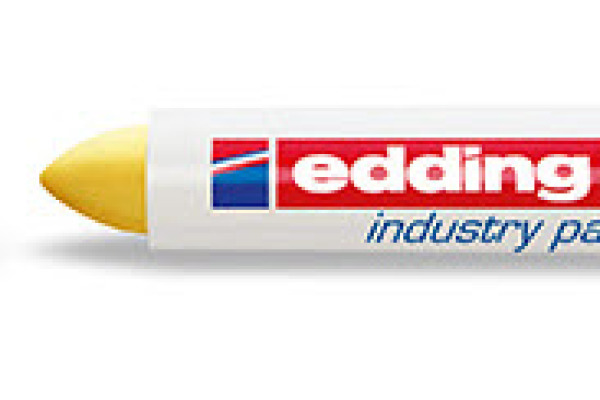 m edding 950 Marqueur spécial industrie jaune pointe ronde 10 mm 1 stylo 