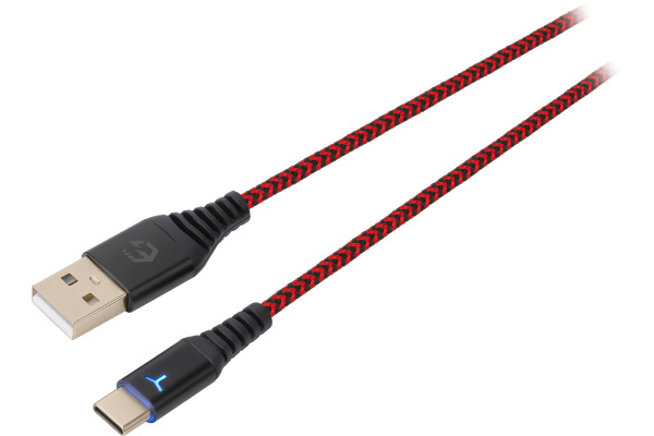 EGOGEAR Charging Cable Type-C 3m SCH10NSRD braided, NSW, Red.Black