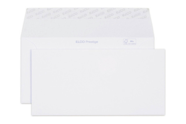 ELCO Couvert Prestige C5/6 42786 120g,weiss,o/Fenster 250 Stück