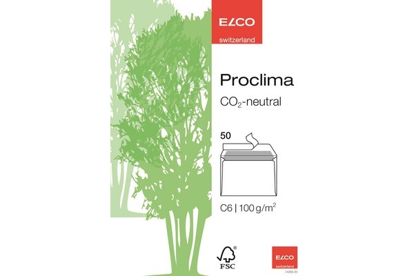 ELCO Briefumschlag proclima C6 74260.20 100g,recycling 50 Stk.