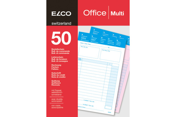 ELCO Multifunktions Formular A5 74595.19 60g 50x2 Blatt