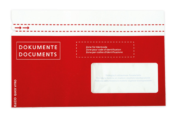 ELCO Dokumententasche C5/6 79123.80 rot, F. rechts 20 Stück
