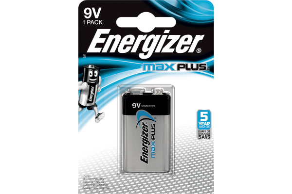 ENERGIZER Batterie Max Plus 9,0V 522/9V E-Block 600 mAh
