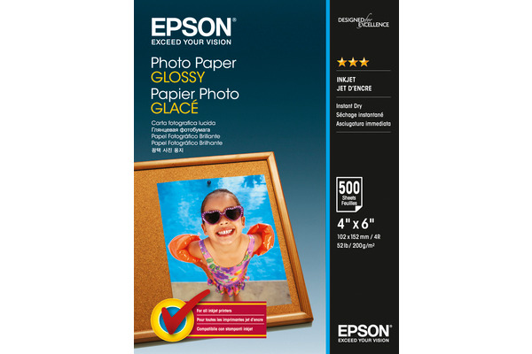 EPSON Photo Paper Glossy 10x15cm S042549 InkJet 200g 500 Blatt