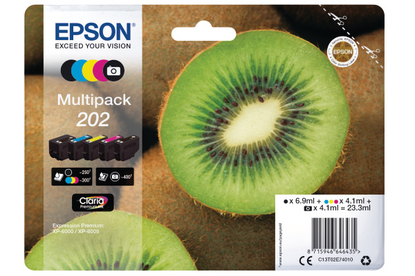 EPSON Multipack Tinte 202 5-color T02E740 XP-6000/6005