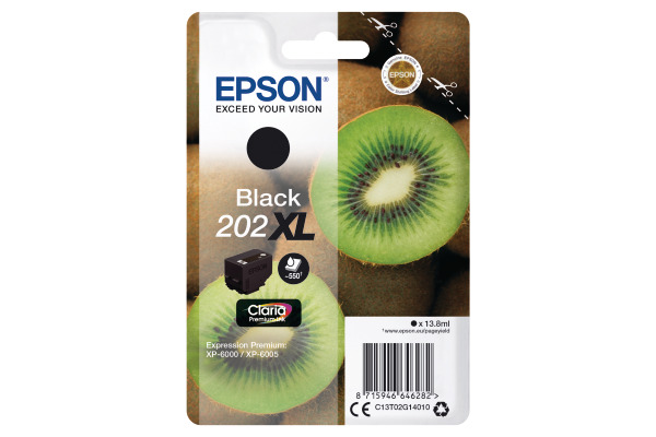 EPSON Tintenpatrone 202XL schwarz T02G140 XP-6000/6005 550 Seiten