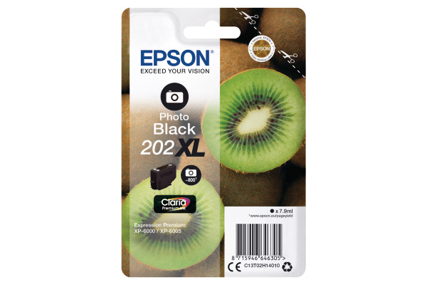 EPSON Tintenpatrone 202XL ph.schwarz T02H140 XP-6000/6005 800 Seiten