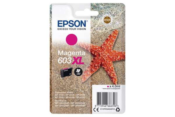EPSON Tintenpatrone 603XL magenta T03A34010 XP-2100 350 Seiten