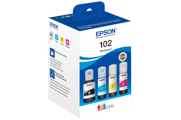 EPSON Multipack Tinte 102 CMYBK T03R640 EcoTank ET-2700 4-color