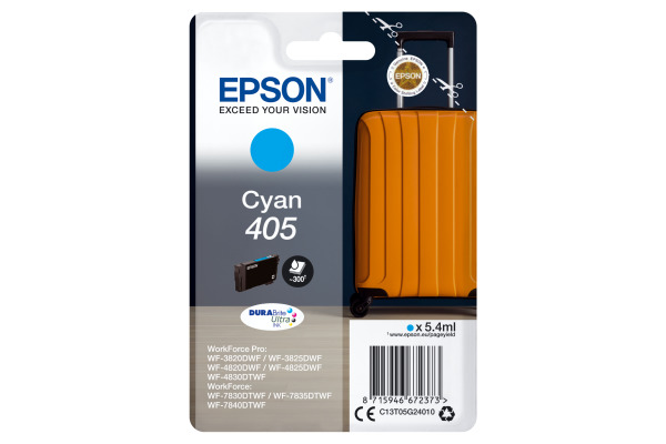 EPSON Tintenpatrone 405 cyan T05G24010 WF-7830DTWF 300 Seiten