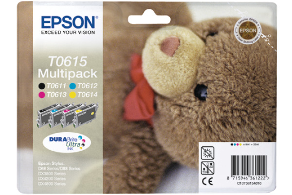 EPSON Multipack Tinte CMYBK T06154010 Stylus DX4850 250 Seiten