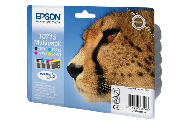EPSON Multipack Tinte CMYBK T071540 Stylus DX4000 5.5/7.4ml