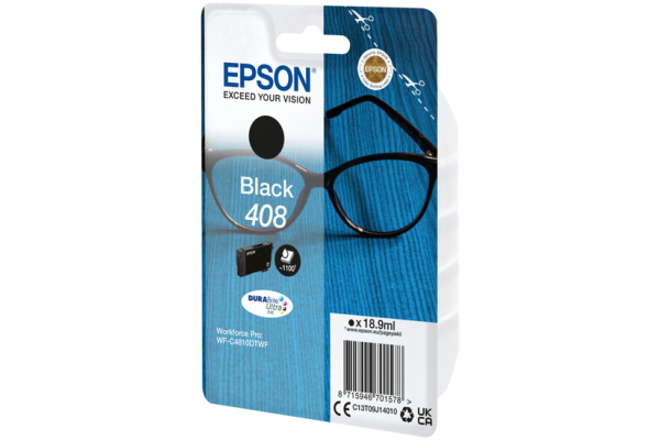 EPSON Tintenpatrone 408 schwarz T09J14010 WF-C4810DTWF 1100 Seiten