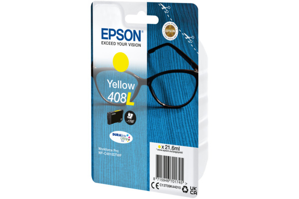 EPSON Tintenpatrone 408L yellow T09K44010 WF-C4810DTWF 1700 Seiten
