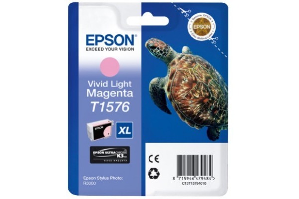 EPSON Tintenpatrone vivid light mag. T157640 Stylus Photo R3000 26ml