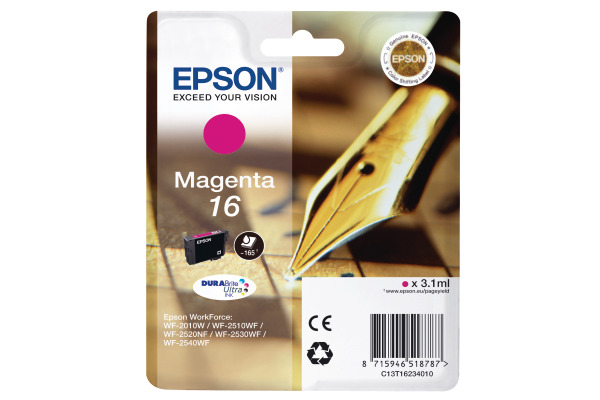 EPSON Tintenpatrone magenta T162340 WF 2010/2540 165 Seiten