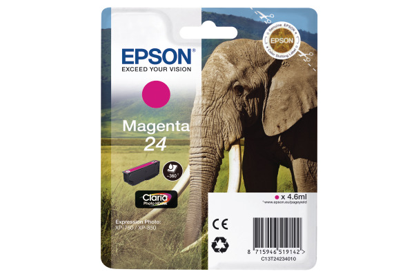 EPSON Tintenpatrone magenta T242340 XP 750/850 360 Seiten