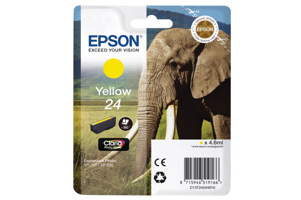 EPSON Tintenpatrone yellow T242440 XP 750/850 360 Seiten