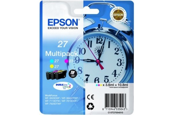 EPSON Multipack Tinte CMY T270540 WF 3620/7620 300 Seiten