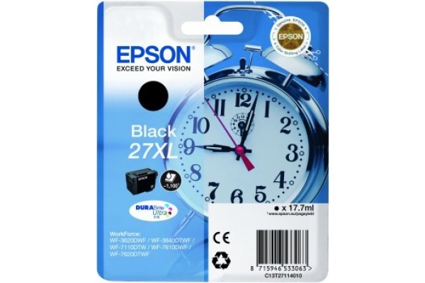EPSON Tintenpatrone XL schwarz T271140 WF 3620 7620 1100...