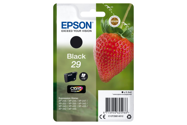 EPSON Tintenpatrone schwarz T298140 XP-235/335/435 175 Seiten