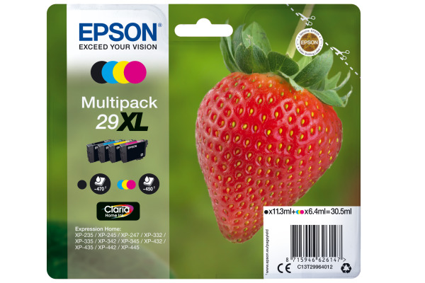 EPSON Multipack Tinte XL CMYBK T299640 XP-235/335/435 4-color