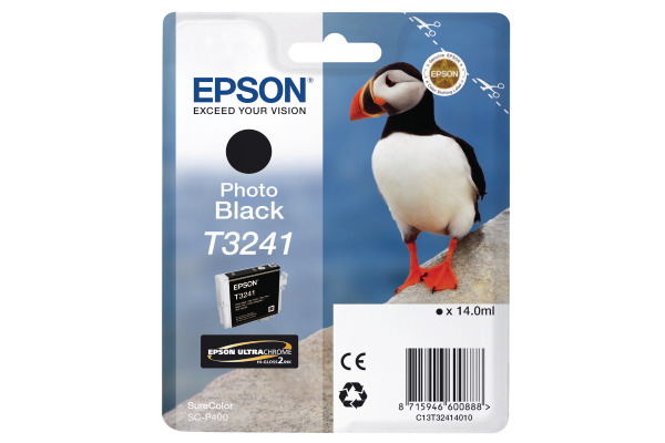 EPSON Tintenpatrone photo schwarz T324140 SureColor SC-P400 14ml