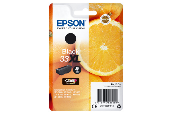 EPSON Tintenpatrone XL schwarz T335140 XP-530/630/830 530 Seiten