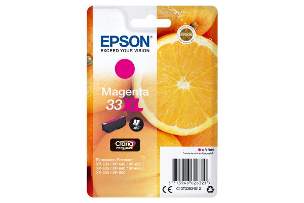 EPSON Tintenpatrone XL magenta T336340 XP-530/630/830 650 Seiten
