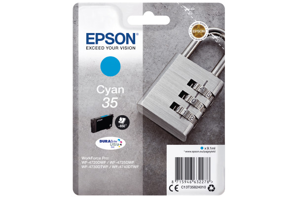 EPSON Tintenpatrone cyan T358240 WF-4720/4725DWF 650 Seiten
